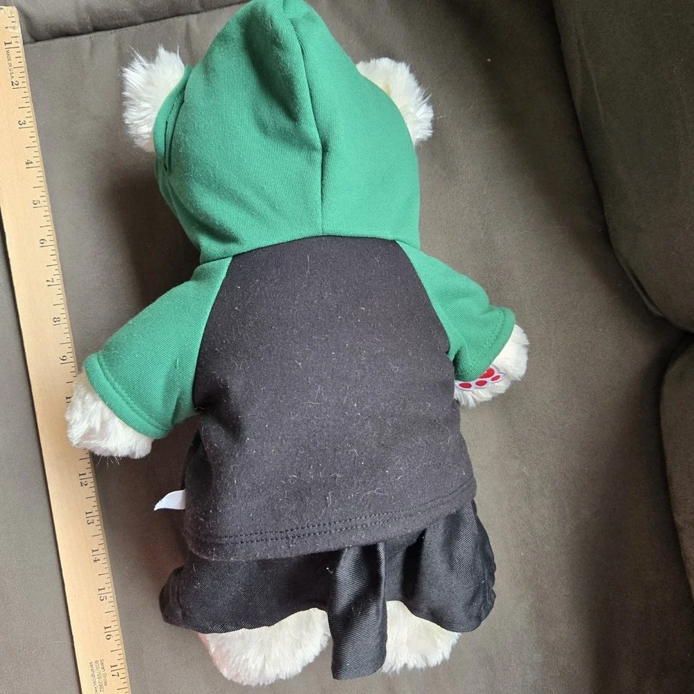 Build A Bear White‎ Plush Harry Potter Slytherin Outfit Hoodie Shirt Skirt BABW
